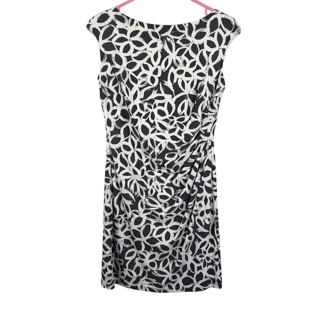 Lauren Ralph Lauren black and white shealth dress womens size 4